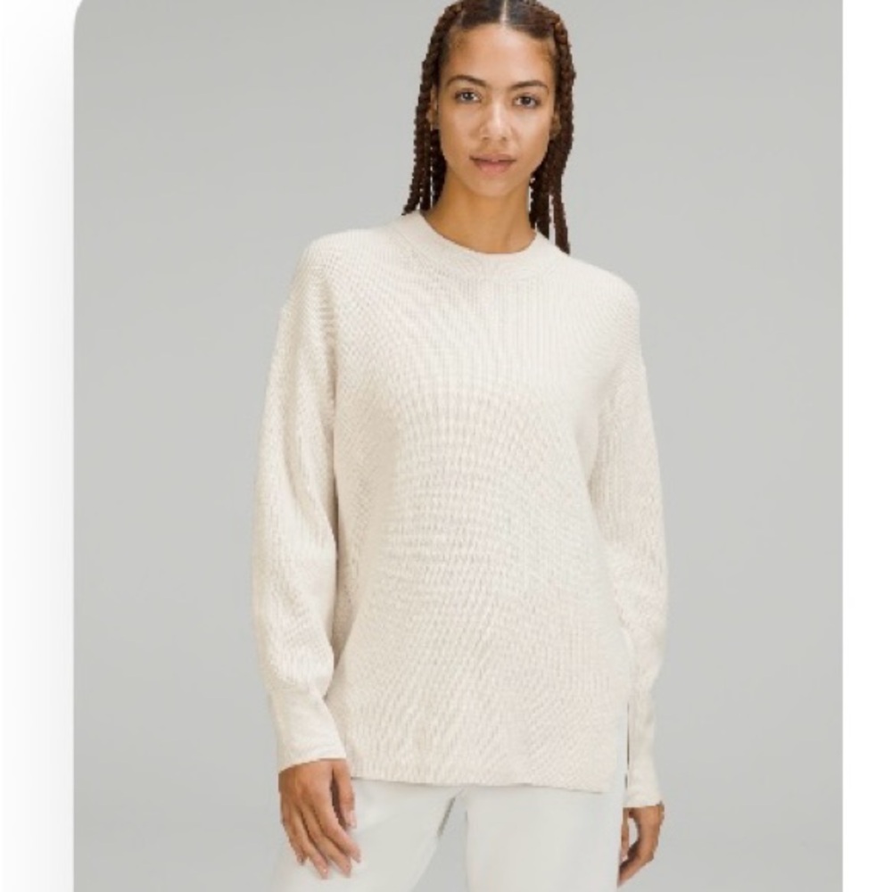 Lululemon Merino Wool-Blend Ribbed Crewneck Sweater